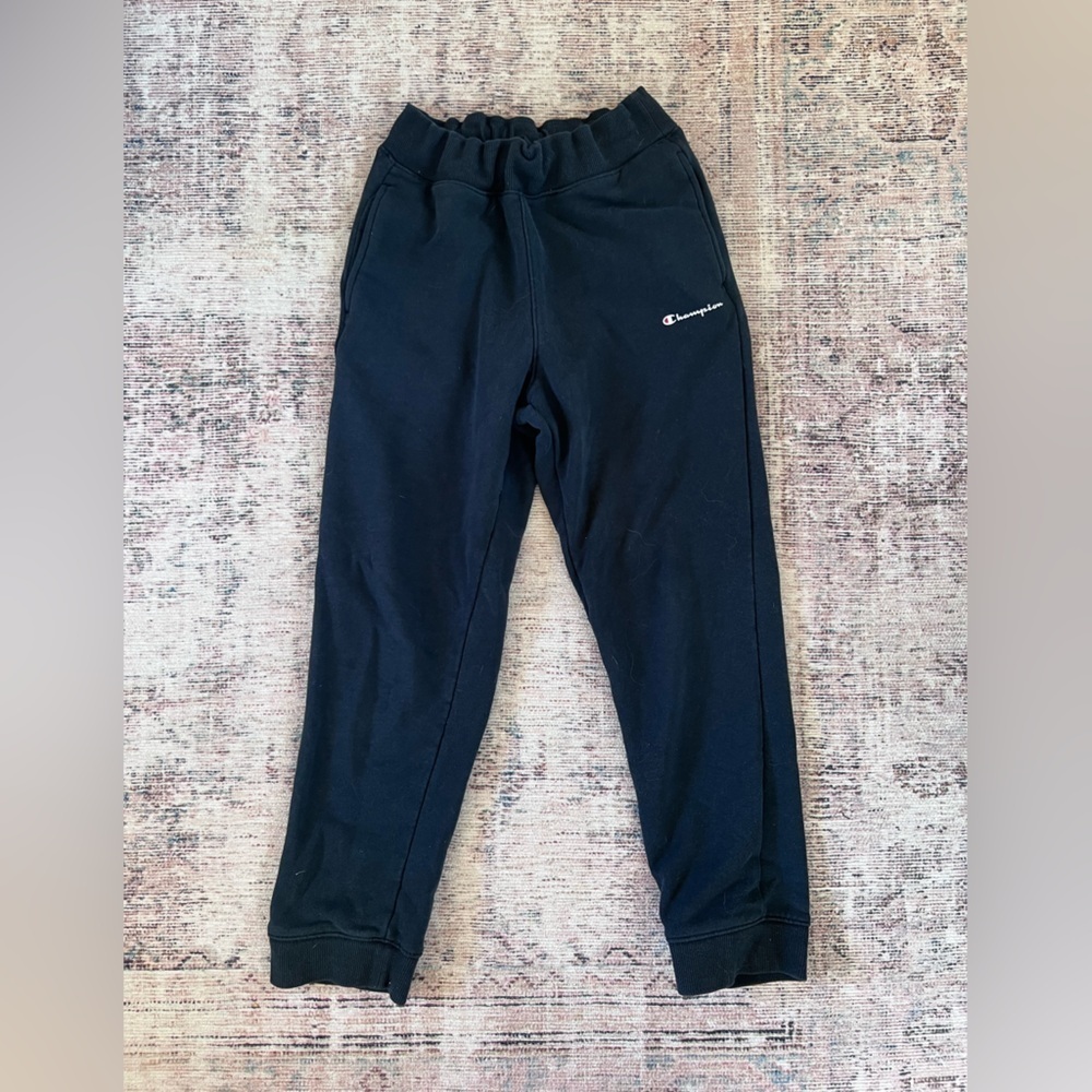 Champion Black Sweatpants Joggers Elastic Waist